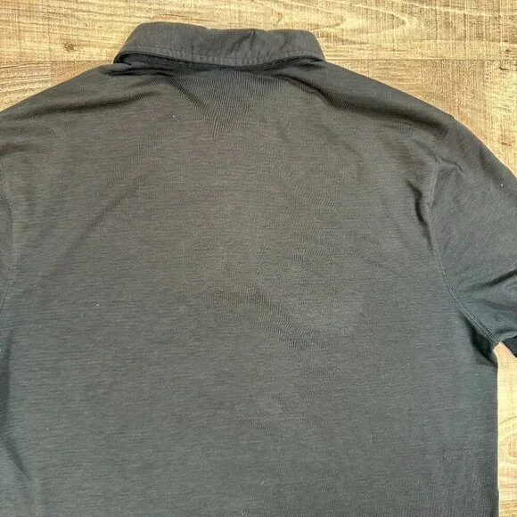 Lululemon Evolution Vent Tech Polo Collared Golf T Shirt Navy Blue Men's - Large - Picture 8 of 8